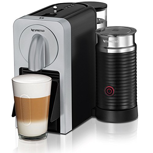 Nespresso Prodigio Smart Connected Coffee and Espresso Maker and Milk Frother (Silver)with 2x DeLonghi Double Walled Thermo Espresso Glass & Copco 24-Ounce Big Joe Thermal Travel Mug Home & Kitchen, Kitchen & Dining, Coffee, Tea & Espresso, Espresso Machines