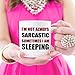 MAUAG Funny Quote Coffee Mug, I'm Not Always Sarcastic Sometimes I'm Sleeping Unique Holiday or Birthday Gifts Cup White, 11 Oz