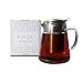 Glass Teapot Pitcher with Stainless Steel Infuser set - Brew loose leaf tea, hot or cold (makes 32 oz of tea)