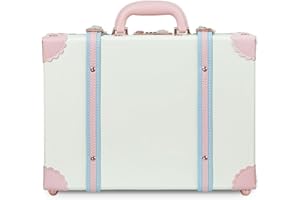 Unitravel Baby Keepsake Case, Handmade Memory Storage Box, Newborn Keepsake Box, Vintage Suitcase for Baby Shower, Baptism, Naming Ceremony or Birthday