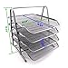 HAODE FASHION 4 Tiers Steel Mesh Document Tray