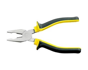 Dabster Professional Tools - Sturdy Steel Combination 8-Inch Pliers (Yellow and Black)