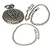 Retro Vintage The Elder Scrolls V Skyrim Bronze Quartz Pocket Watch Analog Chain Copper Men Women Children Kids Gift 1 PC Necklace 1 PC Clip Key Rib Chain