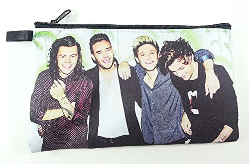 One direction big zipper pen pencil /cosmetic makeup case bag pou…