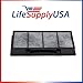 LifeSupplyUSA (2-Pack) HEPA Filter Replacements Compatible with Honeywell HRF-C1, 16216 Holmes HAPF30 and Bionaire Vicks Air Purifiers