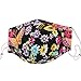 GUOER Cotton Face Mask Can Be Washed Reusable One Size - Not PFFR Mask (F14X09B)