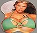 American Curves 3D Mousepad Featuring Jennifer Nicole Lee in Green Bikini
