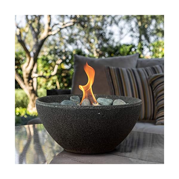 Terra Flame ODTTBSNGPH03 Table Top Fire Bowl, Graphite