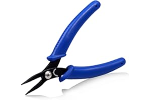 SPEEDWOX Mini Needle Nose Chain Nose Pliers Flat Smooth Jaw Pliers 5.5 Inches Miniature Pliers Micro Small Jewelry Making Ben