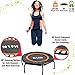 Rebounders Mini Trampolines For Adults - Fitness Trampoline, Workout Trampoline, Rebounder Trampoline for Adults and Kids, Personal Trampoline With Bungee Rope System for Home Cardio Workouts 40
