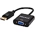 Moread Gold-Plated DisplayPort to VGA Adapter (Male to Female) - Black