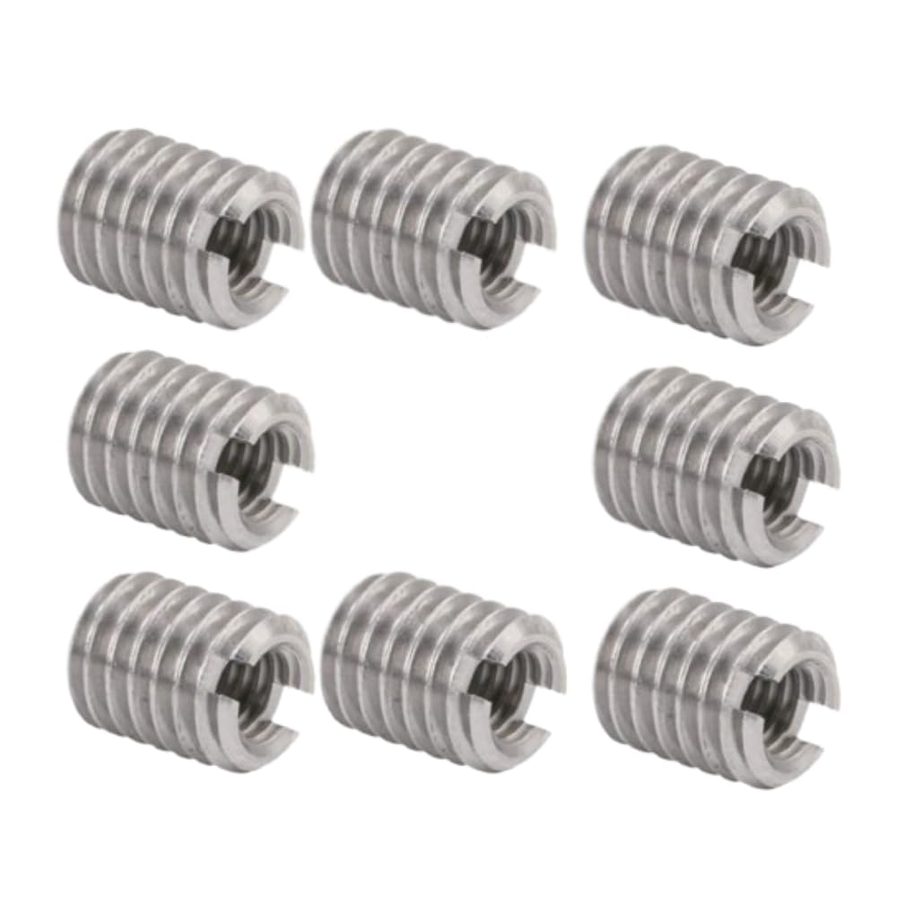 Self Tapping Thread Insert, 10pcs 6mm Stainless Steel Thread Reducing Nut, Female Thread M3x0.5mm Male Thread M5x0.8mm