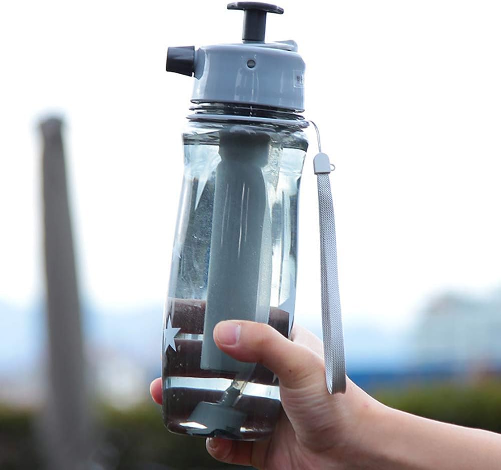 MRSLIU Spray Sports Kettle - Spray Water Bottle Portable Plastic Cup Moisturizing Spray Kettle For Running Cycling Climbing Camping Summer Outdoor Sports,B [Energy Class A]
