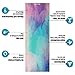 Aimerday Premium Print Yoga Mat for Women Non Slip Exercise Mat with Carrying Strap & Mat Bag, 1/4