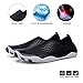 Water Shoes Mens Womens Beach Shoes Swim Shoes Quick-Dry Aqua Socks Pool Shoes for Surf Yoga Water Aerobics(HB.Black)