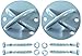 MARKETTY 2 Pack - Suspension Strap Trainer Mount Anchor Bracket Hook - Wall & Ceiling - Crossfit Olympic Gymnastic Rings, Aerial Yoga Swing & Hammock, Resistance Band, Autism & Therapy Swings