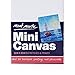 Mont Marte Mini Canvas 6x8cm, Stretched Small Canvas& Primed Plastic Frame 2pcs Shrinked- 36 Pack, Ideal for Miniature Paintings and Place Cards