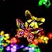 Qedertek Solar Christmas String Lights, 24.6ft 40 LED Solar Lights Christmas Lights Decorative Lighting for Indoor Outdoor Home Fence Garden Patio Lawn Party Multicolored