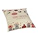 Juvale 6 Pack Holiday Throw Pillow Covers, Merry Christmas, Reindeer, Xmas Tree, Seasons Tidings, Happy New Year, 18x18 Inch