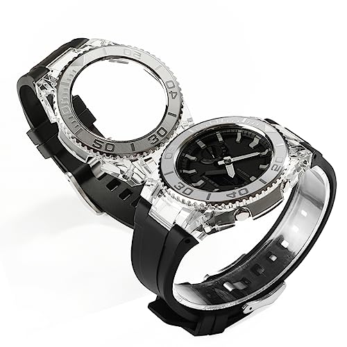 Neuupesen GA2100 Transparent Case with Metal Bezel