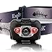 Explortek LED Headlamp Flashlight with Red and White Light Plus Travel Case - Super Bright 168 Lumen Cree Headlight for Hiking Running Camping Hunting - Waterproof IPX6 - Duracell Batteries Included
