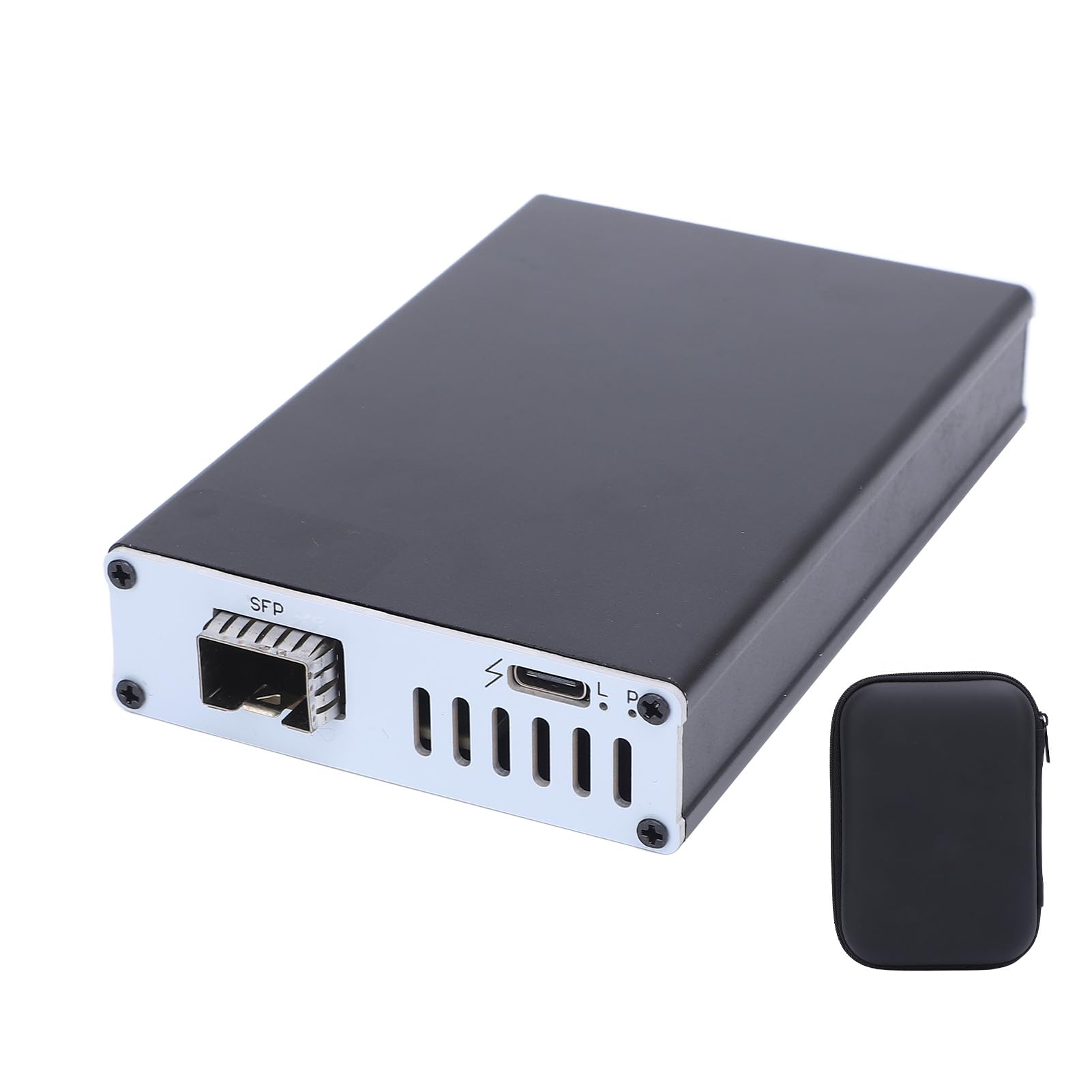 Photo 1 of 25G Network Card, Thunderbolt 3/4 USB4 25G Network Card, SFP Optical Interface, High Speed Plug and Play, Compatible for OS X, for, with Carrying Case (Single Port)