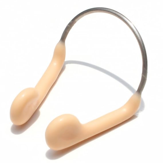 Nasenklemme Nase Stecker Schwimmen für Erwachsene - Beige Rubber Sport Tauchen Schwimmen Schwimmen Nase Schutz Clip Protector