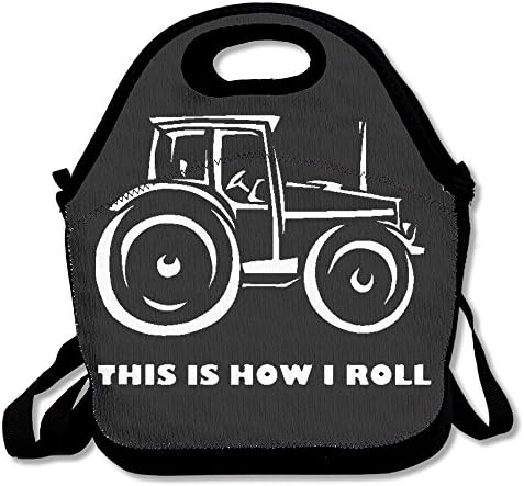 JingleBoo This Is How I Roll Farming Farmer Lunch Tote Bag For Men Women Kids