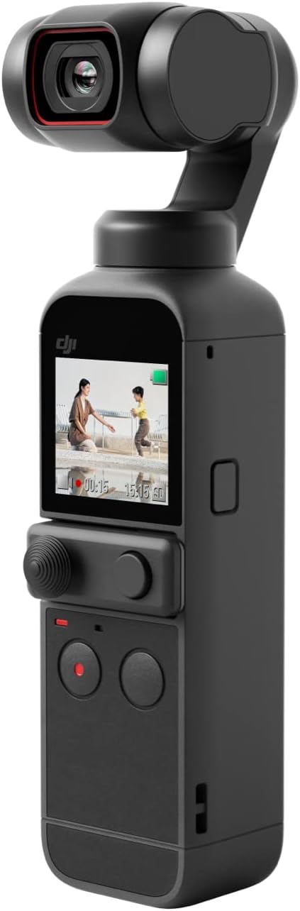 DJI Pocket 2 4K Camera 3-Axis Stabilization HDR 64MP 8x Zoom Noir