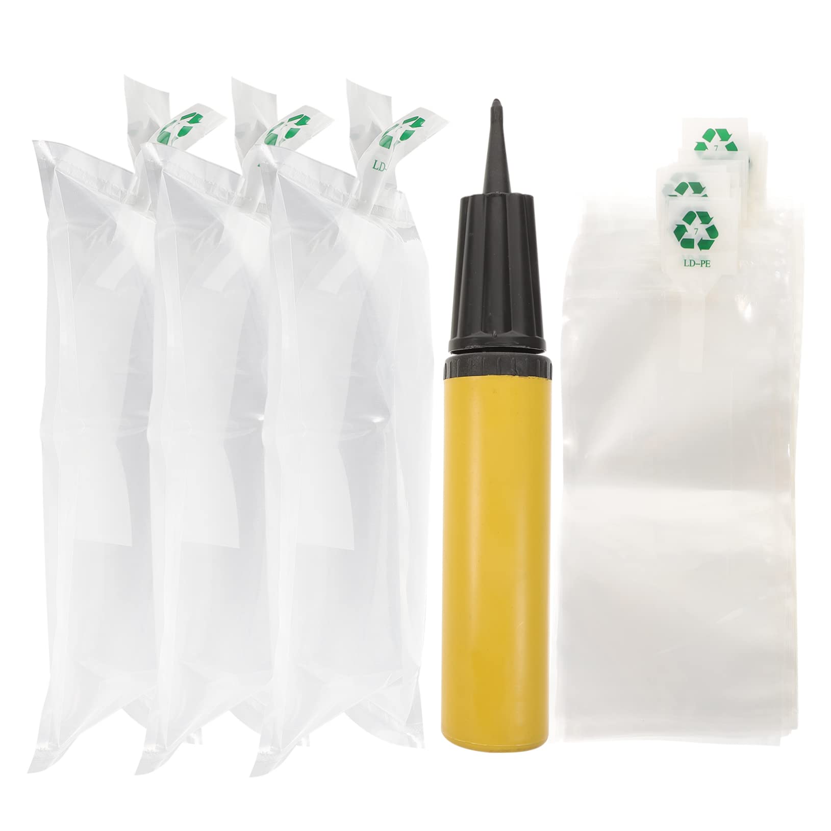 STOBOK Inflatable Air Bags for Packing 50Pcs with Hand Pump Waterproof Air Pillows for Shipping Protection Anti-Crash Packaging Cushions 9.84X5.91X1.97In