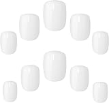 Elegant Touch Quite White Core Colour Nails Squoval Glossy Finish view 2