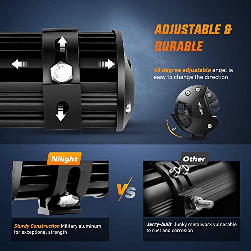 Nilight 50 cm werkspot, 126 W, extra spot, ledlicht, voor bar, auto, schijnwerper, offroad, spotlight, waterdicht, IP67 - Image 8