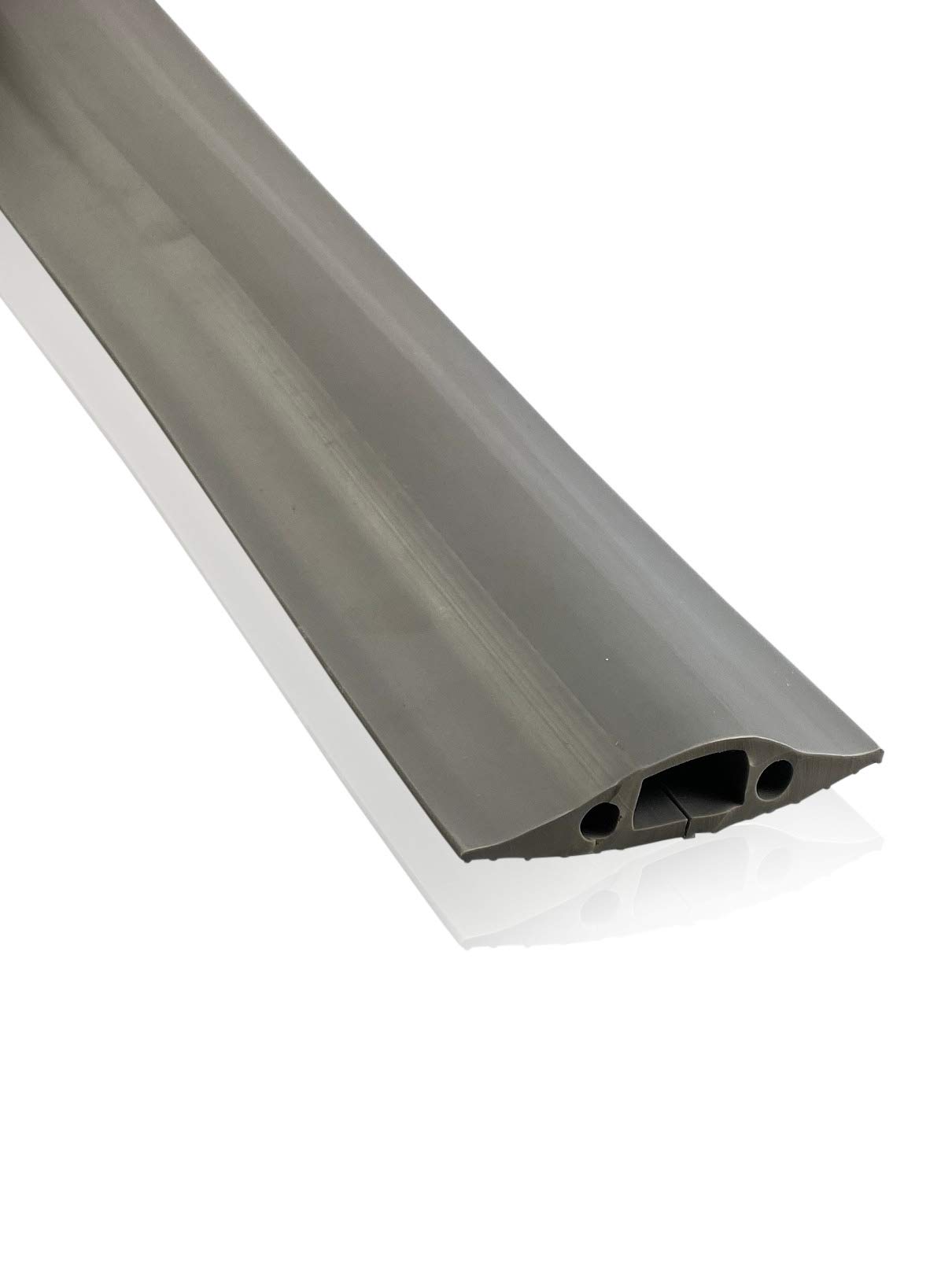 On1shelf® Medium Duty Floor Cover Protector | Protect Prevent a Trip Hazard | Cable Cavity 16mm (W) x 8mm (H) | Grey (3M)