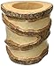 Enrico Mango Wood Utensil Vase with Bark Accent