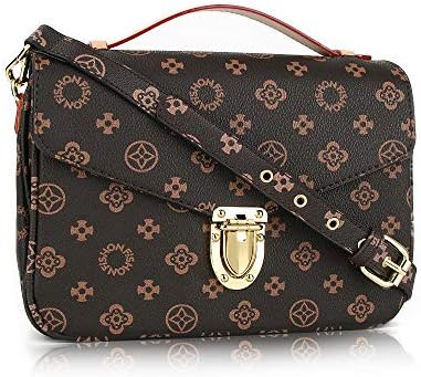Gerosse Women Shoulder Purse Retro Leather Crossbody Bag Waterproof Shoulder Handbags for Women
