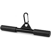 EVMT 15-Inch LAT Pulldown Attachments for Home Gym &ndash; LAT Pull Down Bar, Cable Machine Accessories for Tricep Bar, Bicep, Back Training, Full Rotation, Heavy-Duty Strength Workout Equipment