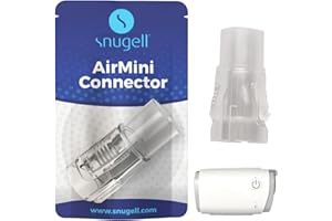 Snugell AirMini Adapter – Universal Tubing Connector Compatible with AirMini Device – Fits 15mm & 22mm CPAP Masks – Durable, Travel-Friendly Accessory for Convenient Use Anywhere
