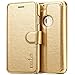 iPhone 6S Cases, GELITE Premium Wallet Case, Ultra Slim Fit Flip Cases with ID Credit Card Slots and Kickstand, Magnetic Closure, Folio Book Cases for iPhone 6 - Champaign Gold