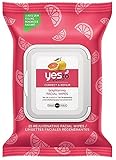 Yes to Grapefruit Rejuvenating Facial Wipes, Correct & Repair 25 ea