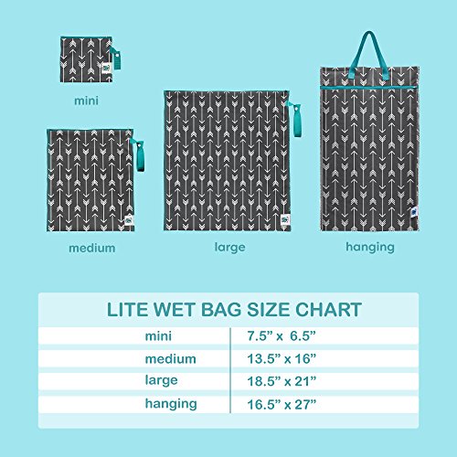 Planet Wise Lite Mini Wet Bag, Mermaid Tail, Made in the USA - Thumbnail 4