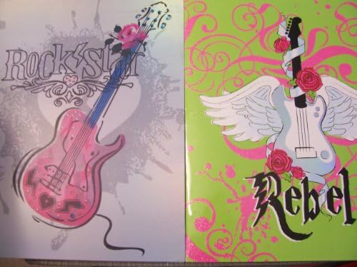Creative Colors 2 Pocket Folder ~ Set of 2 (Rebel, Rock Star)