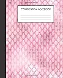 Composition Notebook: Faux Iridescent Mermaid Scales Glam College Ruled Notebook Lined School Journal