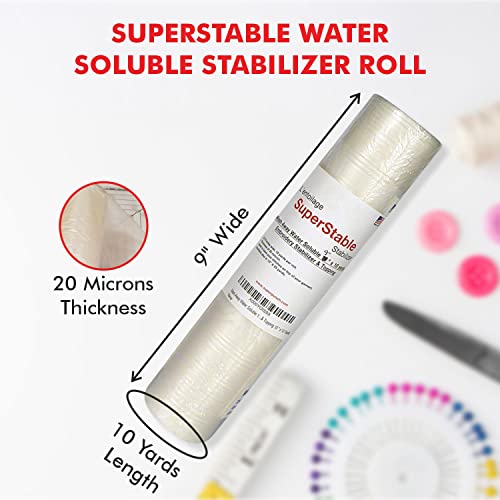Superpunch WashAway Water Soluble Stabilizer for Embroidery 9 inch x
