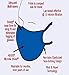 Elastic Head Strap Dust Mask by Breathe Healthy - Lawn and Garden, Woodworking, Dust, Drywall and Sanding - Blue