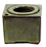 Square Self Watering Ceramic Pot with Felt Feet - Tropical Green - 4 3/8