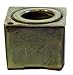 Square Self Watering Ceramic Pot with Felt Feet - Tropical Green - 4 3/8" x 3"