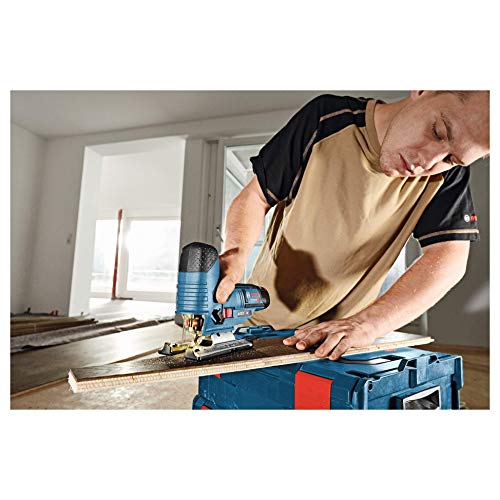Bosch Professional 12V System Akku Stichsäge GST 12V-70 (Schnitttiefe in Holz: 70 mm, inkl. 2x Sägeblatt, Gleitschuh… – Bild 6