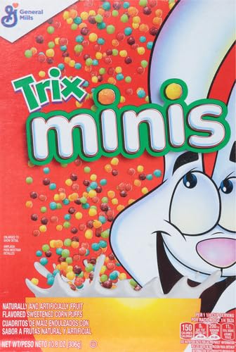 TRIX MINIS FRUITY MINI CORN PUFF BREAKFAST CEREAL, 10.8 OZ