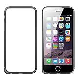 iPhone 6 Case Aluminum Frame, Slicoo Metal Aluminum Alloy Frame, Armor Metal Buckle Slim Case with Soft Inside for iPhone 6 (4.7 inch) Black