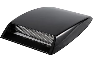 JOROBURO Universal Car Decorative Air Flow Intake Scoop Bonnet Vent Sticker Cover Hood,Automotive interior,Bonnet Vent Cover,Car Hood Decorative AirOutlet,Hood Air Outlet Frame Cover Bonnet Vent Cover(Black)